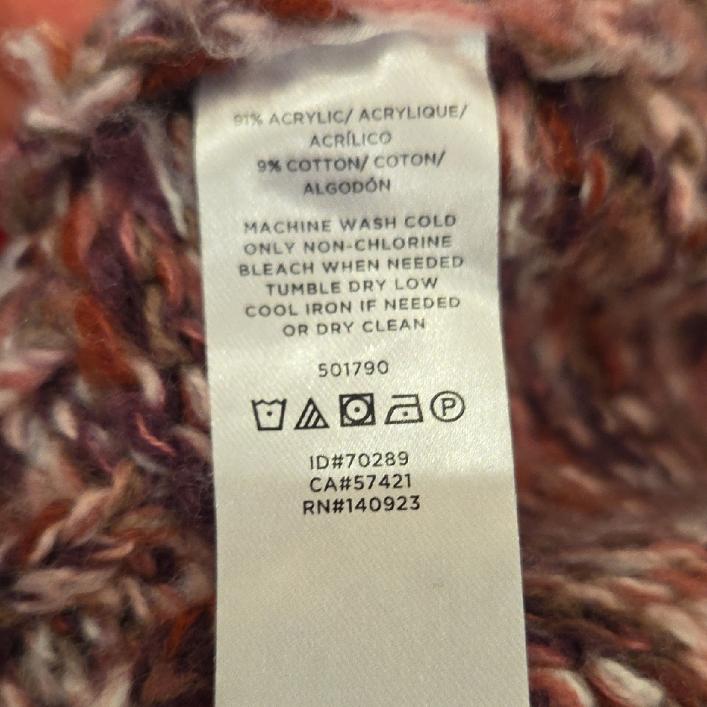 LOFT Marled Purple and Pink Sweater - Picture 5 of 5